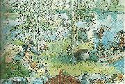 Carl Larsson kraftfangst oil painting on canvas